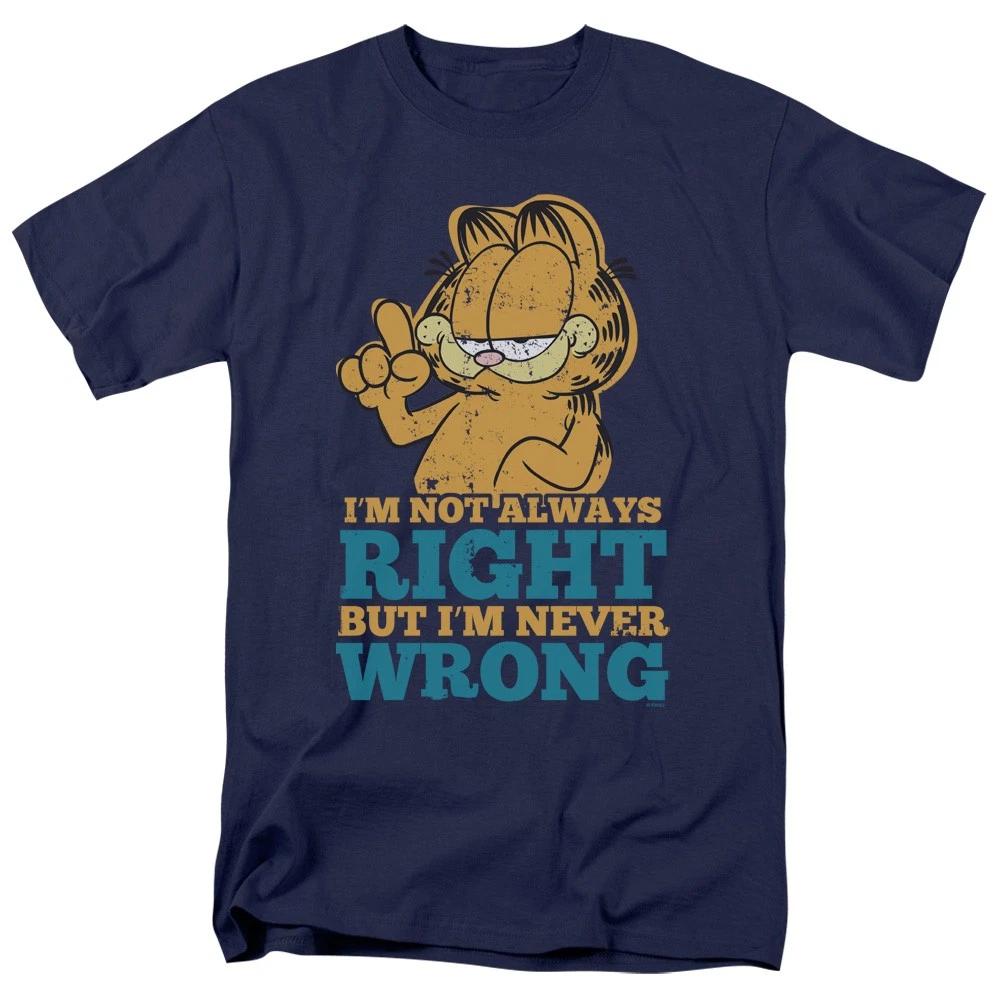 Garfield - Never Wrong - Unisex Short Sleeve Children s T-shirt - Blue 130