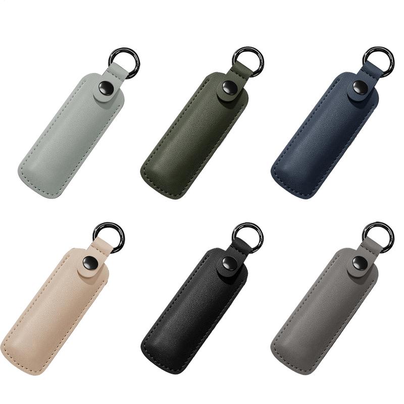 Leather U Disk Pouch Protective Cover Storage Bag USB Flash Drive MemoryStick Case Key Ring Holder Digital Accessories