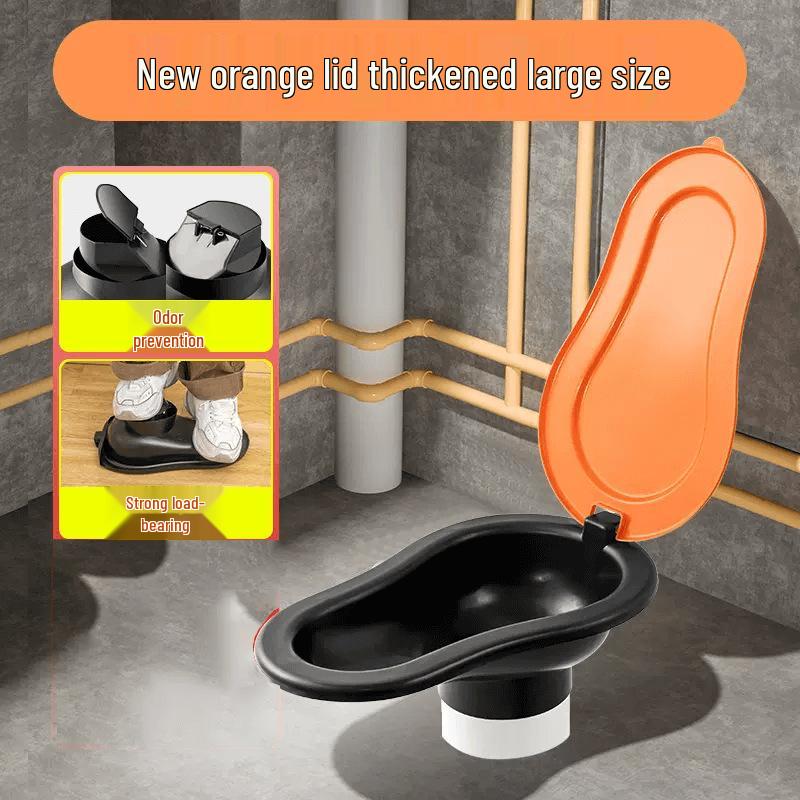 

Портативний туалет-чаша для присідання з захистом від запаху для будівельних майданчиків