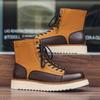 Fashion Brand Men Genuine Leather Ankle Boots Outdoor Thick Bottom Antiskid Casual Shoes Fashion Designer Work Classic Handmade Boots