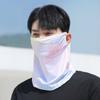 Ice Silk Sunscreen Mask Scarf Hanging Ear Face Cover Fashion Arm Cover Mask Set  Sports