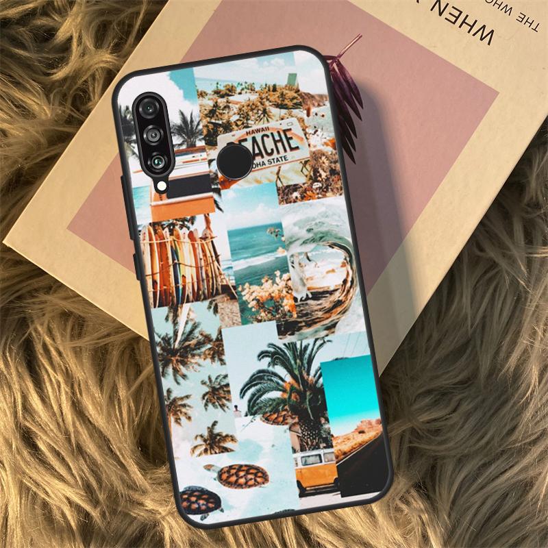 

Beach Vibes For Huawei Nova 9 10 SE 3i 7i 8i 11i 12i Y60 Y61 Y70 Y72 Y73 Y90 Y91 P20 P30 P40 Lite Case Huawei Nova 12s