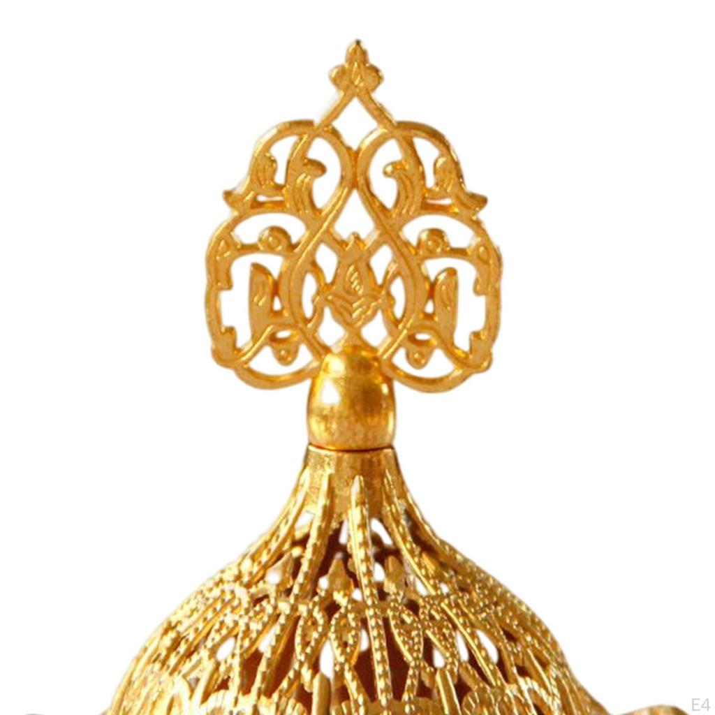 Metal Burner Table Centerpiece Decoration Fragrance Diffuser Censer Holder for Teahouse Temple Yoga