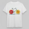 Women's Plus Size Classic T-Shirt Citrus Fruit Bicycle Colorful Graphic Tee USA