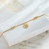 Gold Life Tree Turquoise Double Layer Anklet