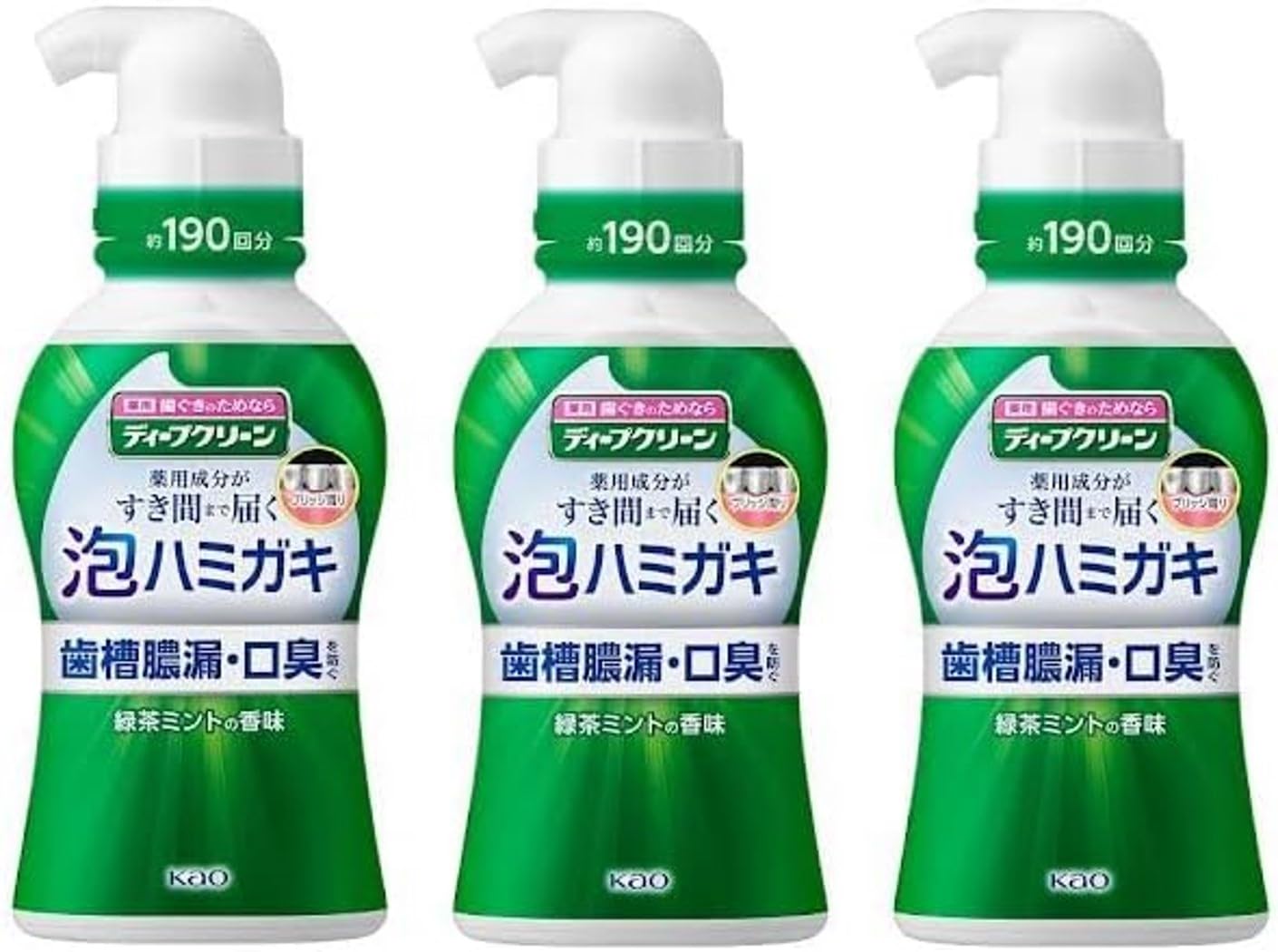 

Зубная паста Deep Clean Foam 190 мл x 3 шт. набор Quasi-drug