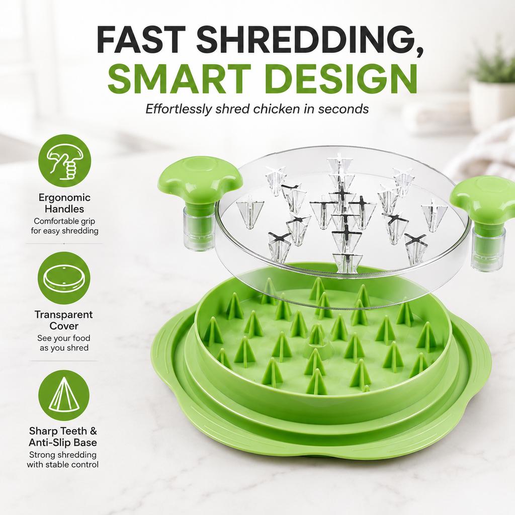 Chicken Shredder Meat Shredder Tool With Transparent Lid Visible Manual Meat Machine For Pulled Pork BBQ Kitchen Gadget