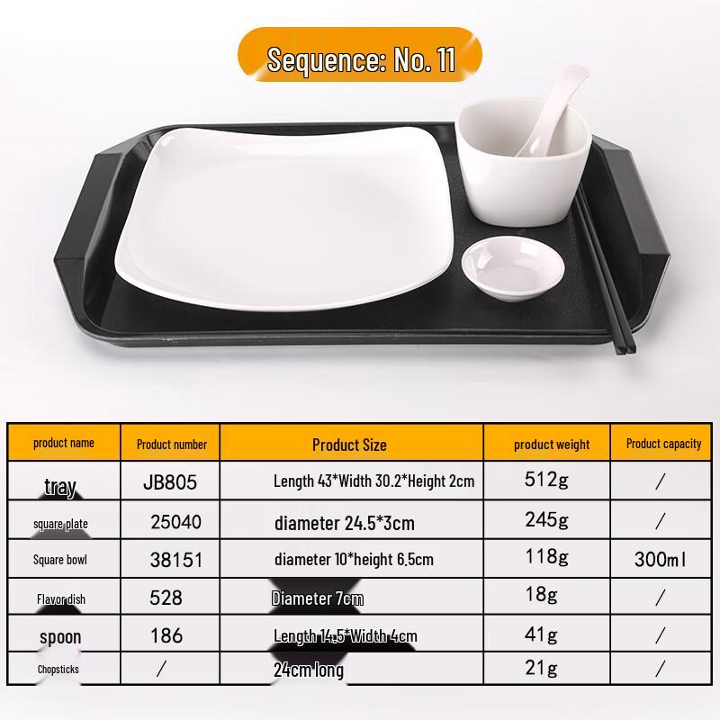 Qianxing Melamine Self-Serve Tableware Set