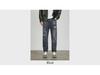 Jeans da uomo alla moda effetto used a nove punti: Casual, Strappato, Ampio, Vestibilità Affusolata per Primavera & Autunno