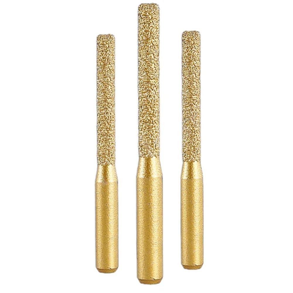 1 szt. Maszyna do grawerowania i frezowania Lutowany diamentowy frez trzpieniowy trzpień prosty Do marmuru granitu płytki ceramicznej kamienia Frezarka