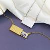 Drawer Style Personalized Necklace Electroplating Locket Pendant Fashion Necklace  Memorial Jewelry