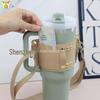 Stanley Water Cup Cover: Leather Adjustable Crossbody Outdoor Ice Overlord Protector
