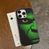Superhero H-Hulk For Phone 17 16 15 14 13 12 11 Pro Max Plus Pro Air Phone Case Corrugated Stripe Back Cover