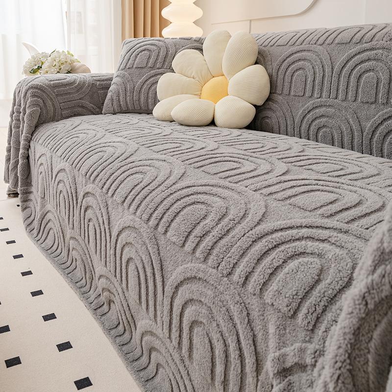Winter Plush Sofa Cover Cloth Non-slip New Sofa Towel Lazy All-inclusive Universal Sofa Full Cover Blanket