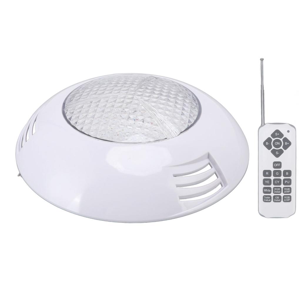 LED Poolleuchten AC12V RGB Fernbedienung IP68 Wasserdicht Hohe Lichtdurchlässigkeit Langlebiges ABS PC Aquarium