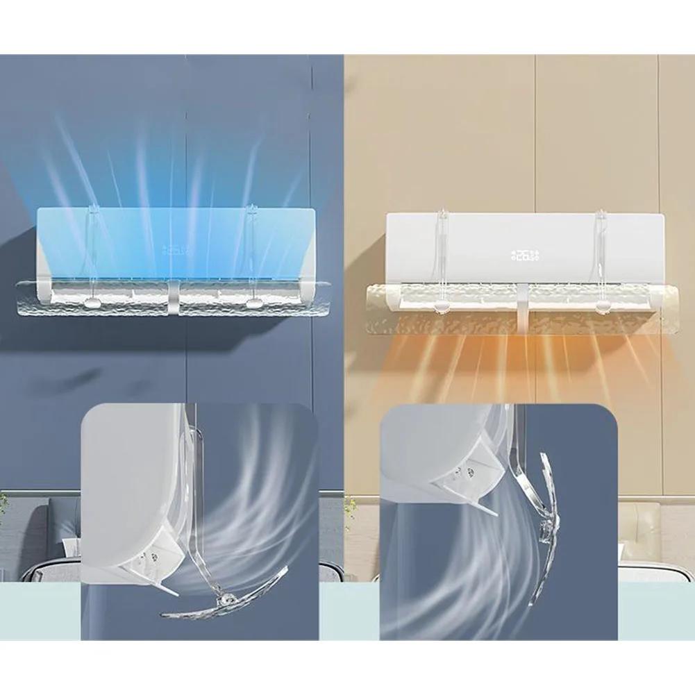 Wind Deflector Exhaust Baffle Home Improvement Accessories Anti Direct Blowing PET Transparent Wall Mounted For Air Conditioner
