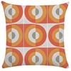 Nordic Orange Irregular Geometric Wave Cushion Gift B&B Bay Window Sofa Chair Backrest Pillow Cover