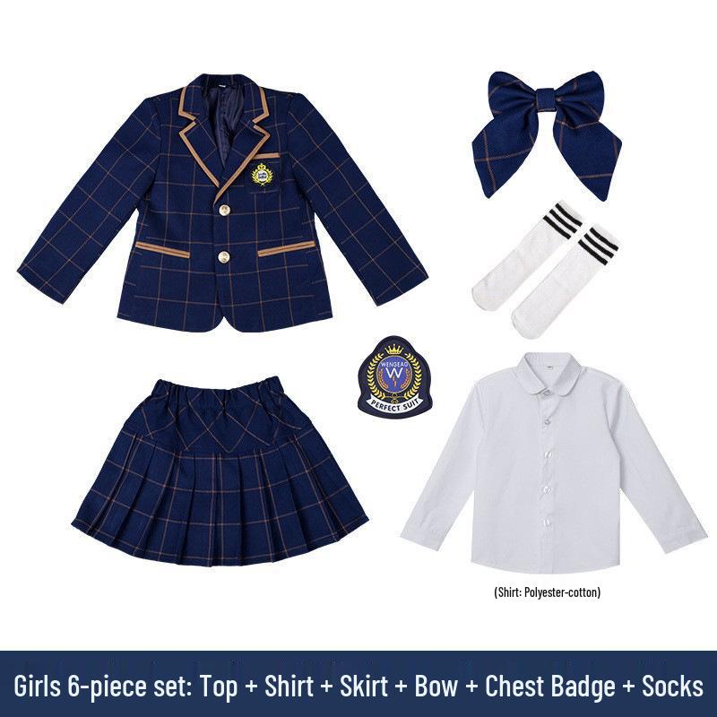 British Style Children's School Uniform Sets