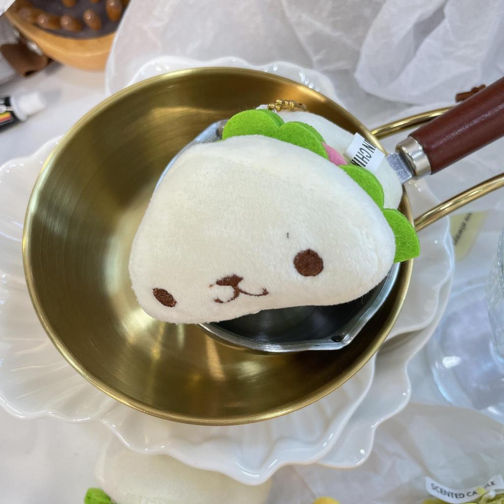 Roztomilý Kreslený Hamburger a Hranolky Plyšový Batoh Přívěsek na Klíče Panenka