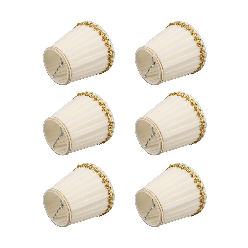 6Pcs Small Lamp Shades Safe Soft Easy Installation Modern Light Weight Table Lampshade for E14 Bulb