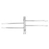 WallHanging Stainless Steel 180 Degrees  Rotating Towel Rack Hanger with 4 Rods for Bathroom Toilet