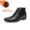 Fashion Men Chelsea Boots Handmade High Top Leather Shoes Autumn Winter Male Ankle Boots Classic Business Casual Men Short Boots