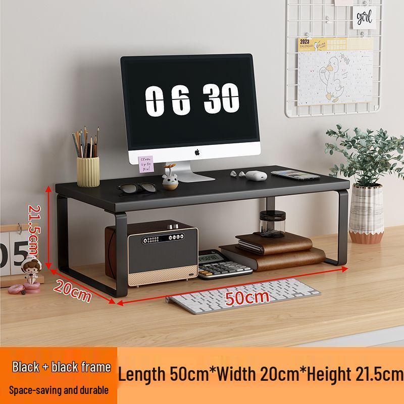 Schreibtisch-Monitor- & Laptop-Ständer mit Stauraum