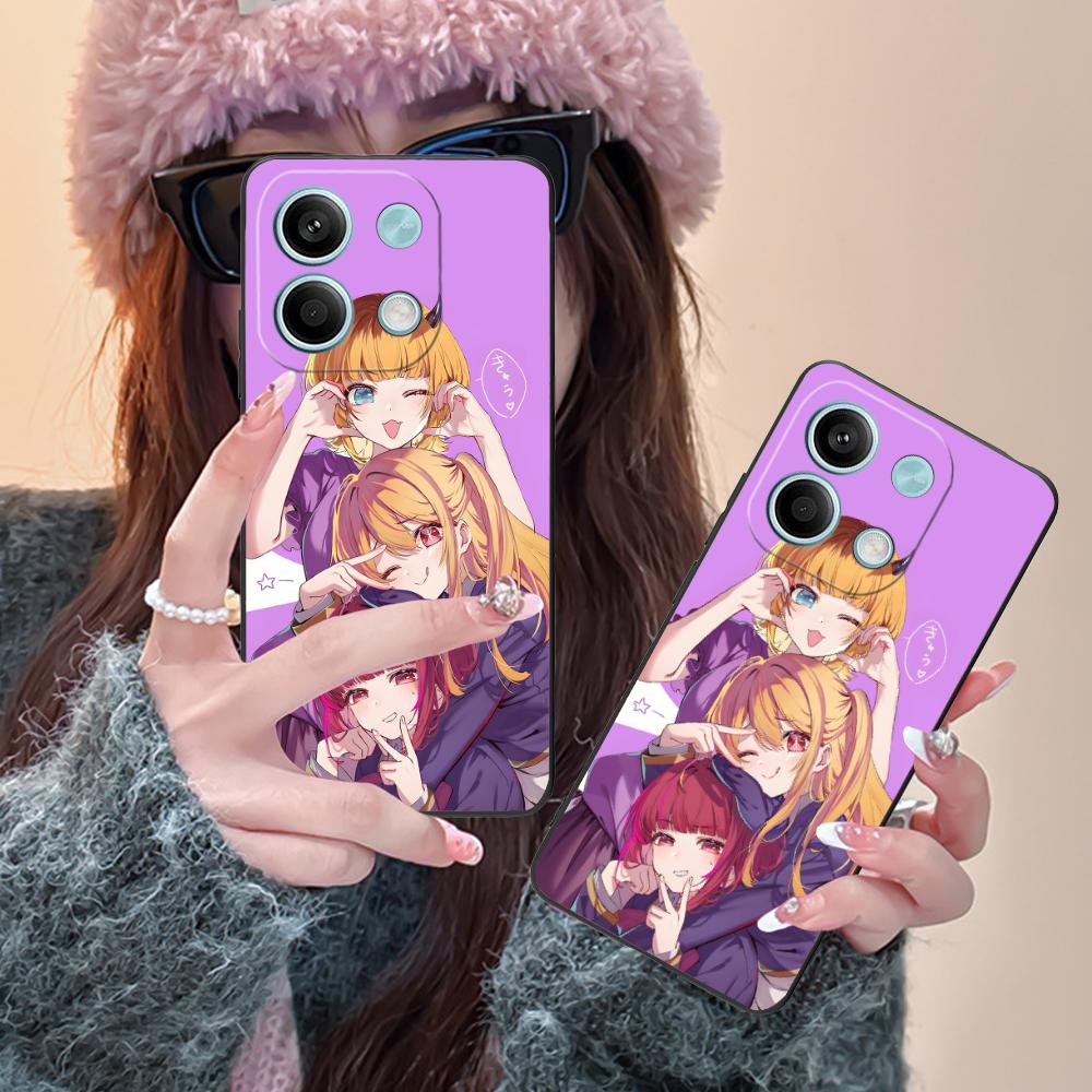 Oshi No Ko B-Komachi Phone Case for POCO M6 M5 M4 M3 X7 X6 X5 X4 X3 F6 F5 F4 Pro GT 5G Colour Protective Pretty Cover Luxury
