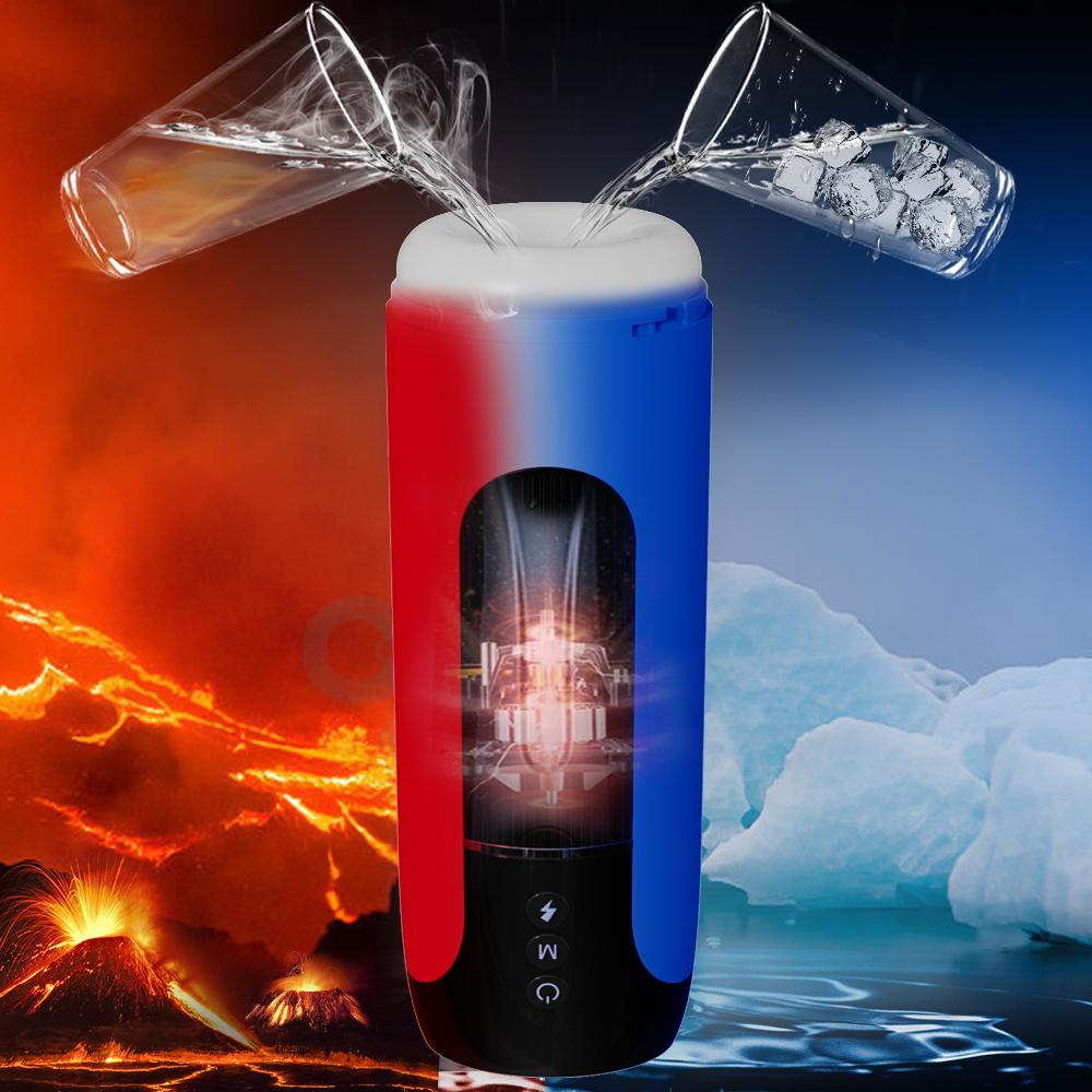 IPX7 Automatic Male Masturbator Telescopic Vibration Blowjob Masturbation Adults Goods Sex Toys for Men Piston Mastubators