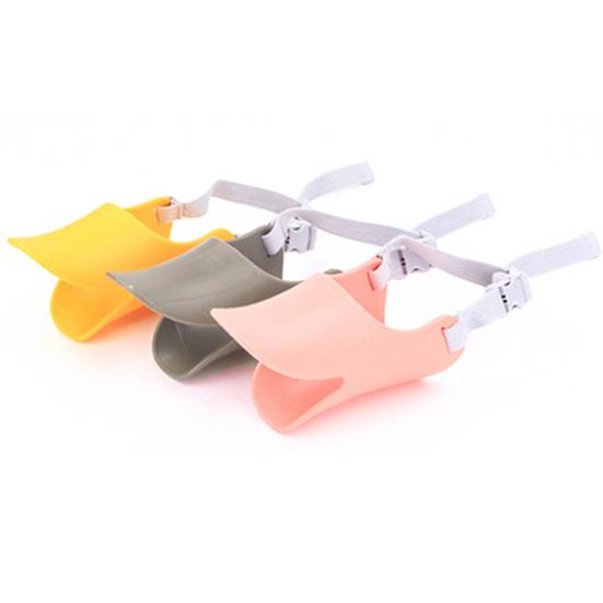 Dog Muzzle Humanized Design Stop Barking Duckbilled Shape Adjustable Dogs Anti-bite Mouth Cover