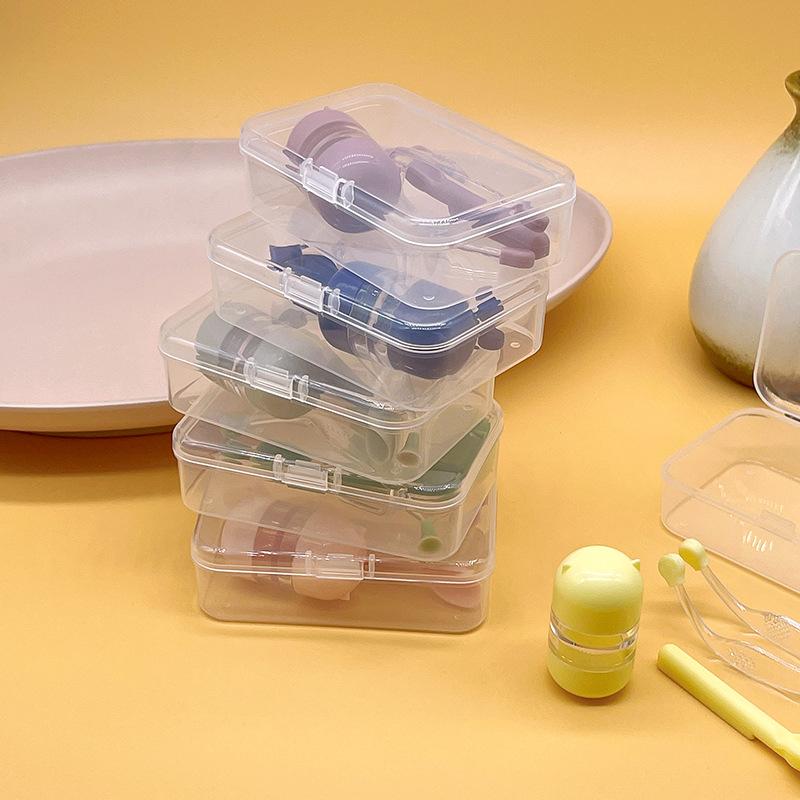 Tweezers Contact Lens Kit Transparent Travel Contact Lens Case Contact Lens Box Compact For Travel Women Office