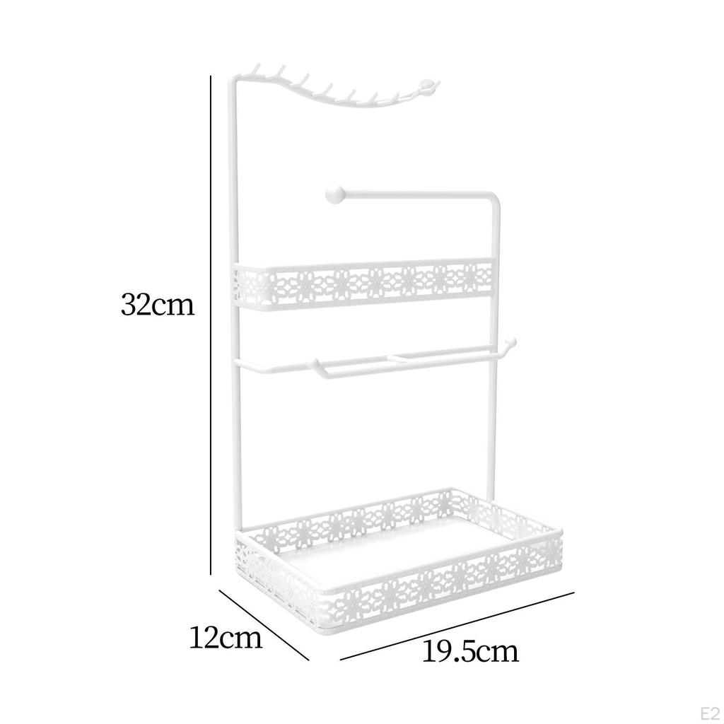 Elegante Organizer per Gioielli con Vassoio per l'Organizzazione della Toeletta