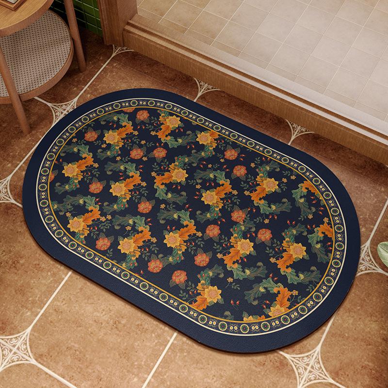 

Американский коврик для ванной комнаты, легкий, роскошный, высококачественный, диатомовый, водопоглощающий, противоскользящий, для двери душевой комнаты, быстросохнущий коврик для ног 40 * 60Cm