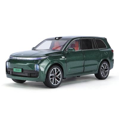 1/24 Escala LI L9 Modelos de Carros de Brinquedo Liga Diecast Simulação com Som Luz Pull Back Modelo de Carro Brinquedos para Meninos Aniversário Presentes Colecionáveis