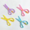 1/4pcs Macaron Color Plastic Scissors for DIY Paper Work Plastic Blunt Tips Craft Supplies School Art Paper Cutting