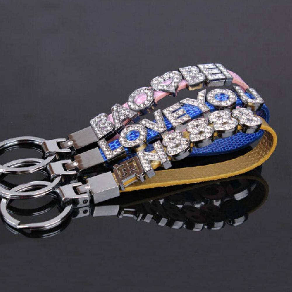 210pcs/lot 8mm Rhinestone Slide Letter Charms Alphabet A-Z For Bracelet Pet Collar Necklace DIY Jewelry Making Accessories