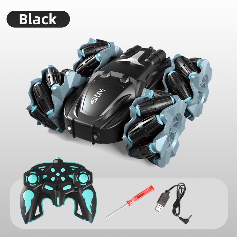 

Двусторонняя трюковая дрифт-машина RC для бездорожья, детская игрушка 4WD 2.4G чёрный