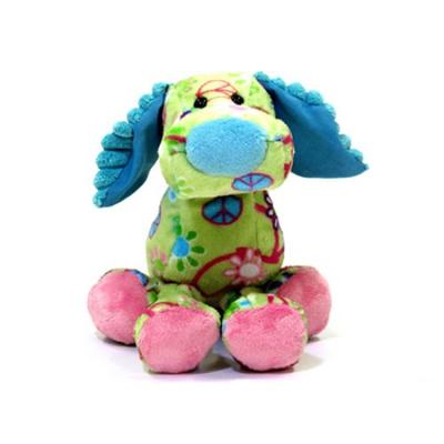 Douglas Peace Green Dog Fuzzle Series Plush Dog