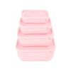 ZISIZ Silicone Food Storage Lunch Box Set