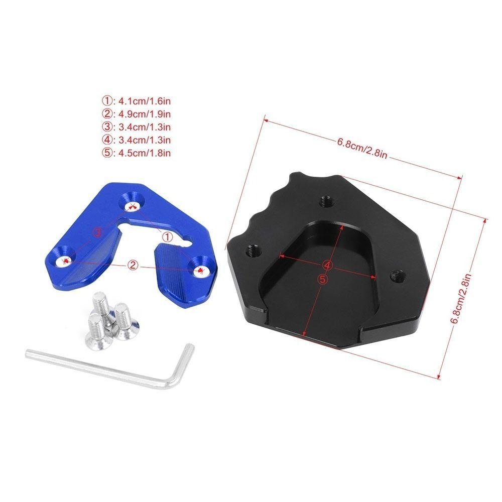 Aluminum Alloy Motorcycle Kickstand Universal Fit Durable Motorcycle Side Stand Non-slip for BMW S1000XR 2015-2019