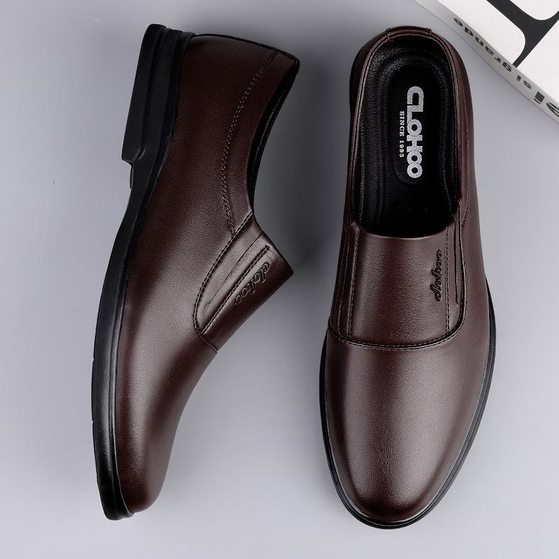 Fashion Genuine Leather Men Shoes Luxury Brand 2024 Classic Slip on Formal Loafers Men Moccasins Italian  Male Driving Shoes Retro Soft