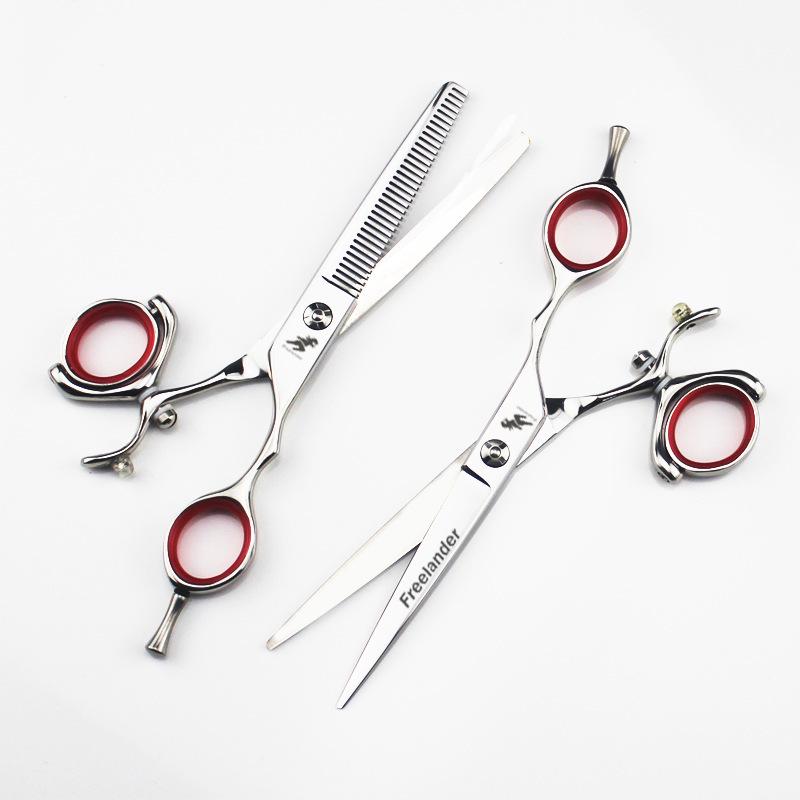 Shenxingzhe 720° Rotating Hairdressing and Barber Scissors Set: Includes Straight, Thinning, and Bang Scissors. 6.0 Inch Thinning Scissors