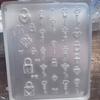 Nail Art Moulds Silicone Template Nail Designing Tool Lock Key Theme Silicone Handmade Molds for Manicure Creation
