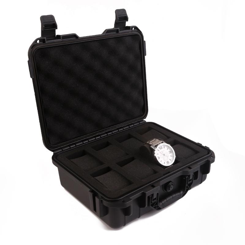 8 Slots Plastic Storage Case Portable Travel Watch Cases Handmade Display Box Accessory Organizer Boxes for Men Women