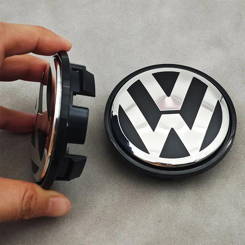 2026 Hot Emblems For VW Volkswagen Jetta MK5 Golf 4pcs/set 65mm Car Wheel Center Caps Rim Hub Caps For Volkswagen VW Golf 6 Pass ZG9