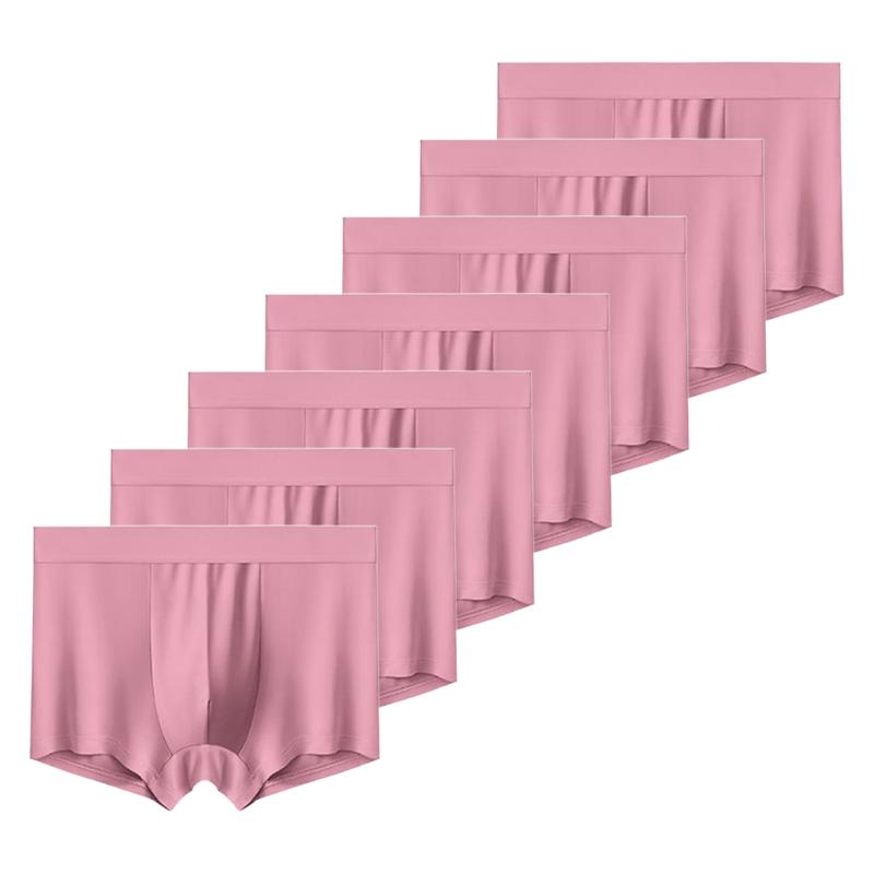 

7 Pieces Men s Boxer Shorts Teenager Underwear Ice Silk Underpants Boy Panties Breathable Comfortable Lingerie L XL XXL 3XL 4XL 4XL