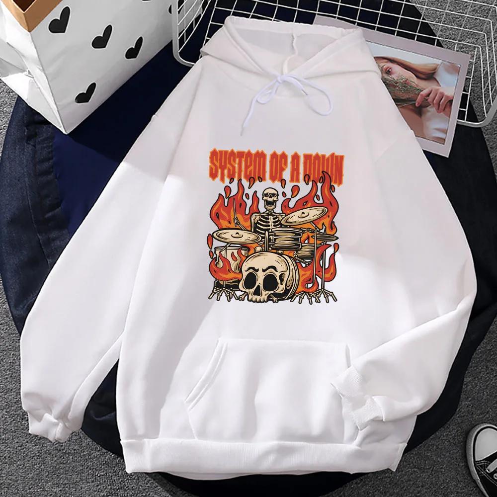 System of A Down Sweatwear Print Heavy Mental Band Sweatshirt Unisex Autumn/winter Fleece Hoody Creative Graphic Clothes