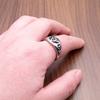 Vintage Celticský symbol Triquetra Nerezová ocel Pánské prsteny Prsten s uzlem Trinity Amulet Severské Biker Šperky Dárky