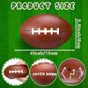 Meooeck 24 Pcs 4" Touchdown Printed Foam Mini Football Stress Balls Sport Balls Footballs Party Favors Foam Sports Balls for Football Party Supplies