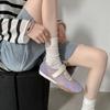 Non-slip Beef Tendon Sole Lazy Shoes Women's New Women's Casual Single Shoes Low Heel Large Size Cowhide Women's Shoes Low Top and Comfortable